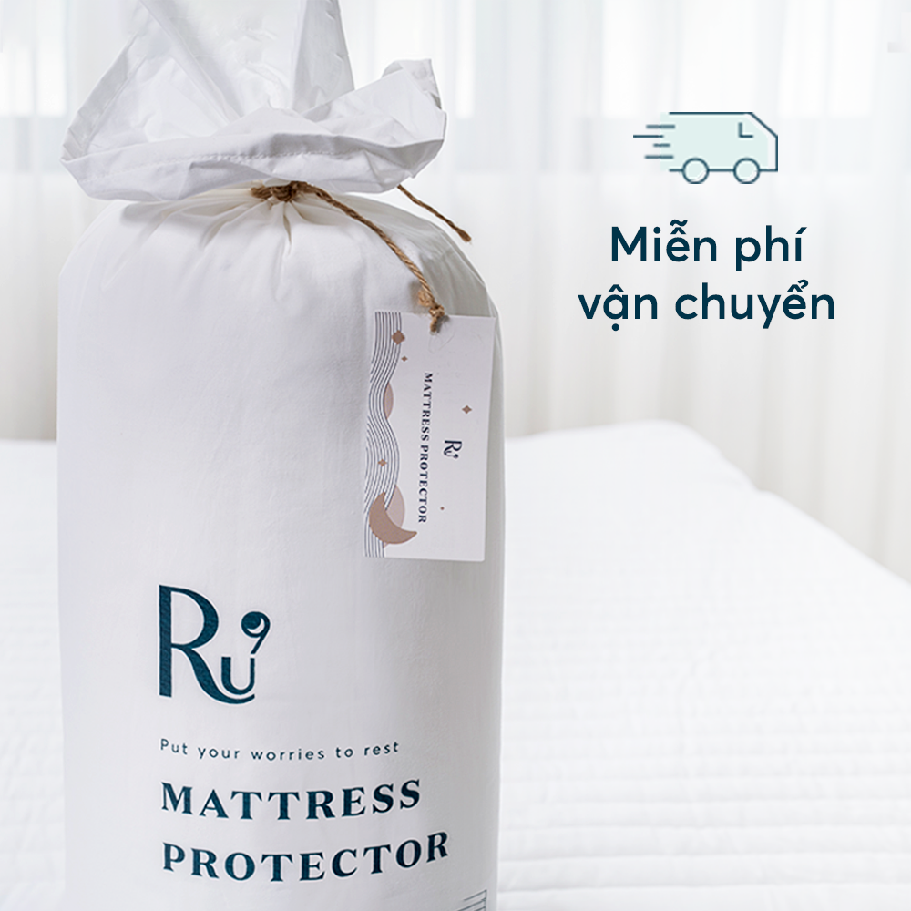 Tấm Bảo Vệ Nệm (Mattress Protector) Ru9 Chống Thấm Tuyệt Đối, Mềm Mại