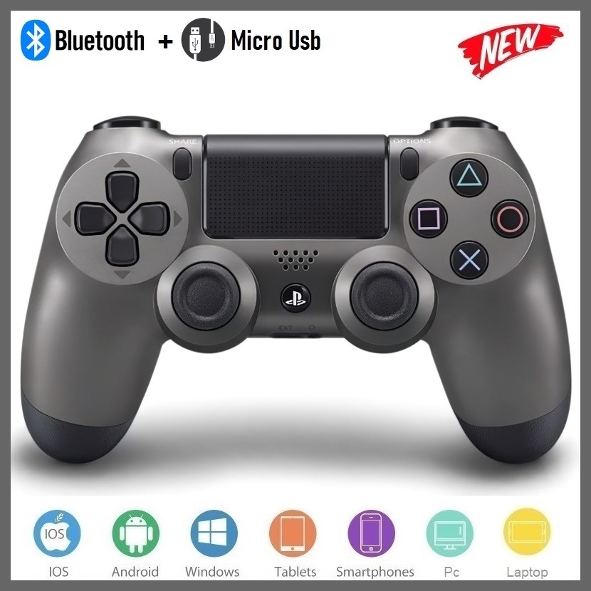 Gamepad Không dây Bluetooth PlayStation Gray cho máy tính - điện thoại - máy game Console