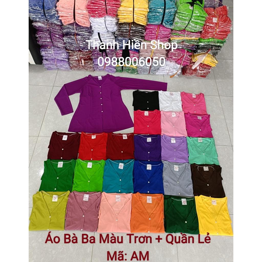 Áo Bà Ba Màu Trơn_AM1 (Không Quần)