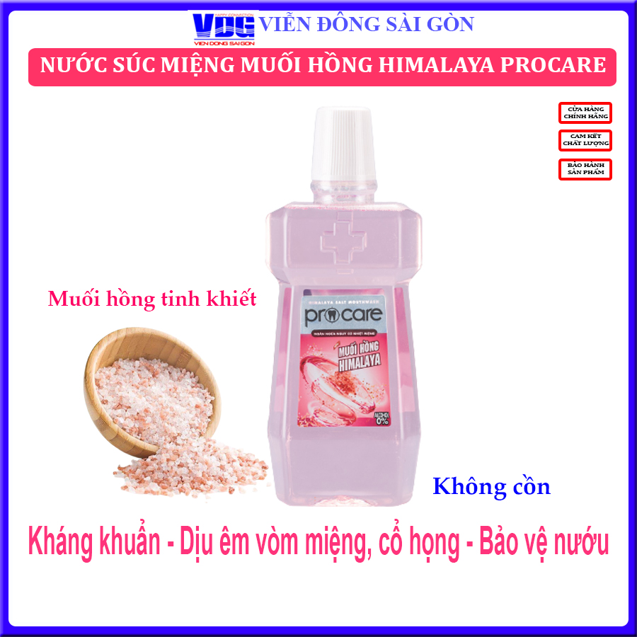 Nước súc miệng Procare muối hồng Himalaya (250ml)