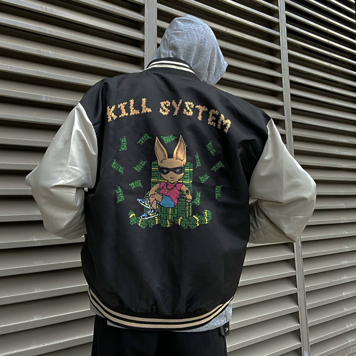 áo khoác dù JACKET KILL SYSTEM, Áo khoác dù kiểu bomber logo Kill System phong cách, ÁO KHOÁC DÙ NAM NỮ FORM RỘNG KILL SYSTEM SIÊU CHẤT MỚI VỀ, ÁO KHOÁC DÙ CÓ NÓN UNISEX ULZZANG PHONG CÁCH HÀN QUỐC