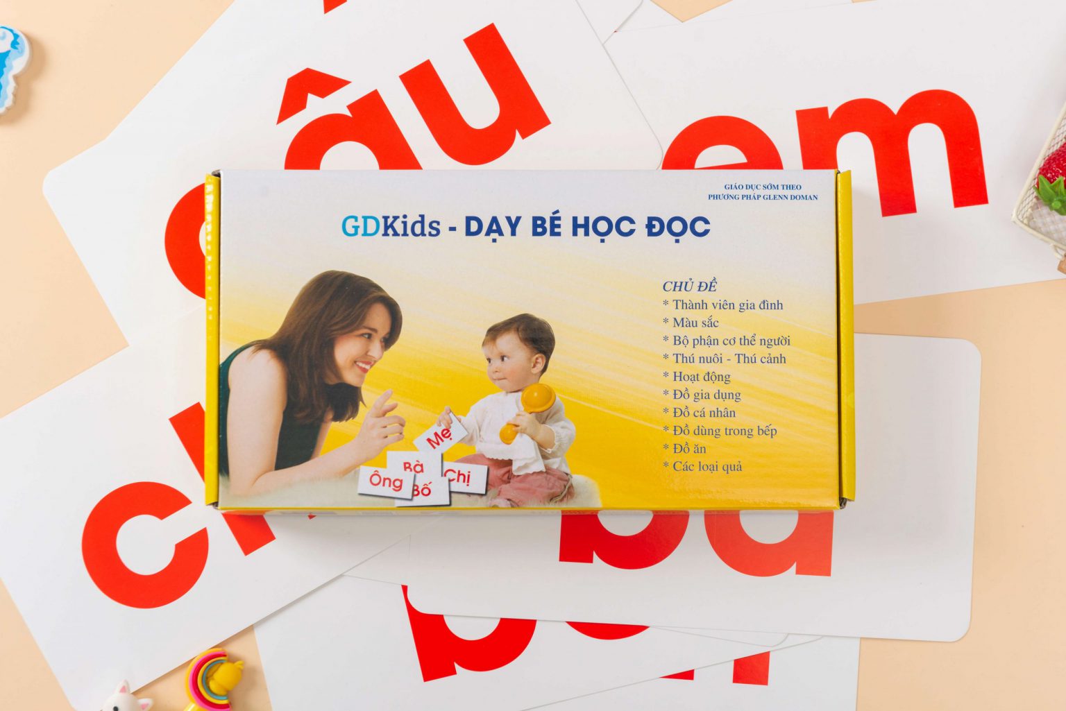 Thẻ Học Thông Minh Phát Triển Tư Duy Cho Bé- Dạy Trẻ Học Đọc Flashcard Chuẩn Theo Phương Pháp Glenn Doman (Bộ Cơ Bản 100 Thẻ)- NXB Thanh niên