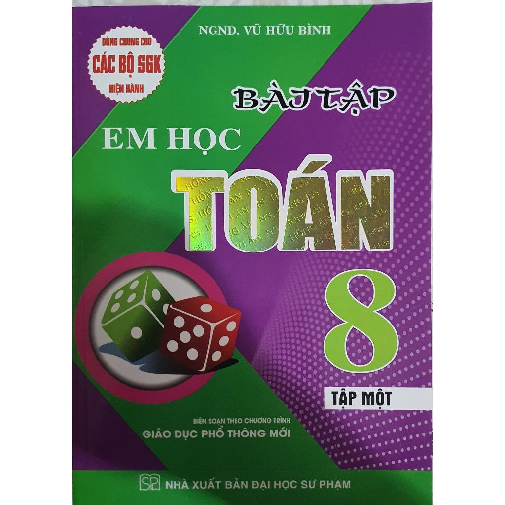 Sách - Combo Bài Tập Em Học Toán Lớp 8 - Tập 1+2 HA-MK
