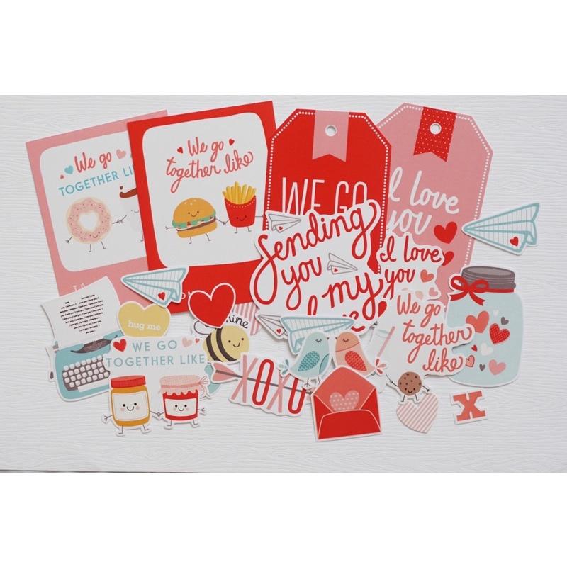 Die cut scrapbook love