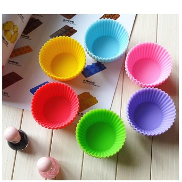Bộ 10 Khuôn cupcake silicon