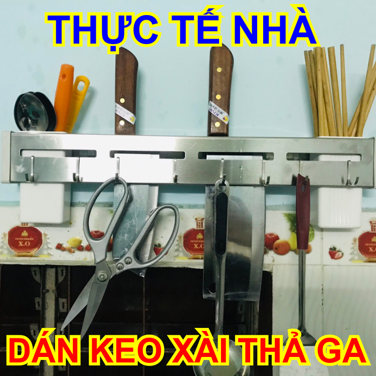 Giá gia dụng tiện ích kệ đựng dao, đũa, treo đồ nhà bếp ngăn nắp gọn đẹp sang trọng