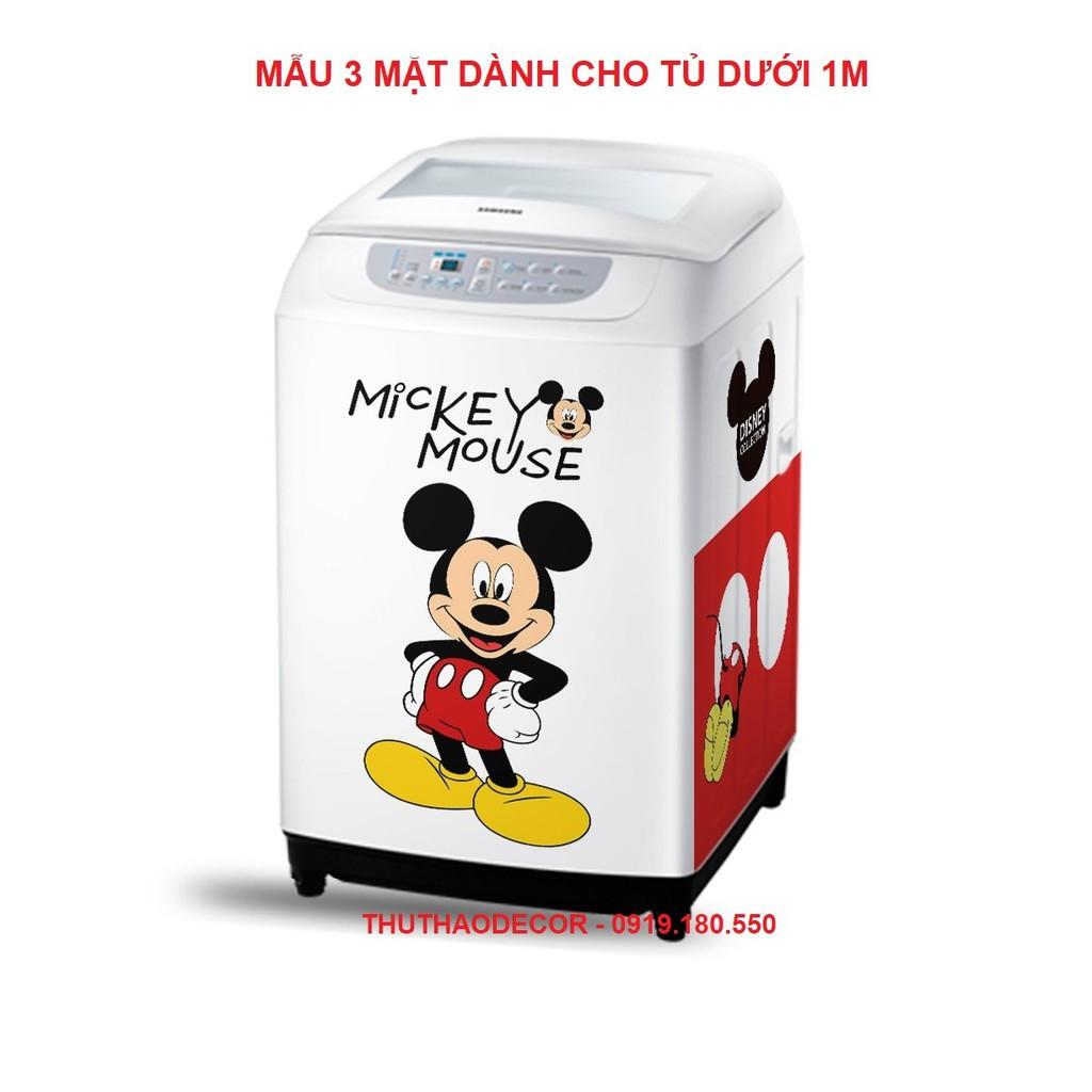 Combo 3mặtĐB MICKEY decal dán máy giặt, tủ lạnh mini khác nhau - THUTHAODECOR