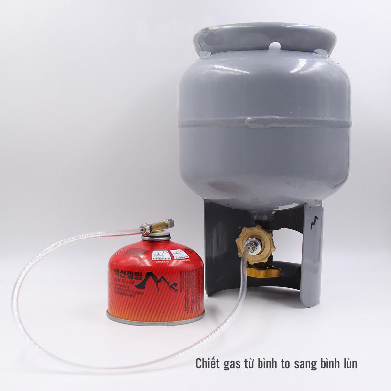 Van Bơm Chiết Gas Từ Bình 12kg Sang Bình Gas Lùn Dã Ngoại Cắm Trại