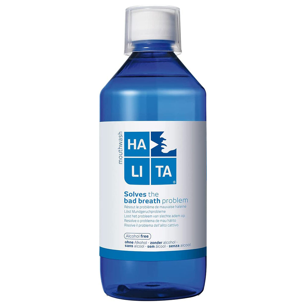 Halita Mouthwash Chai 500ml - Nước súc miệng Halita ức chế tác nhân gây hôi miệng, cho hơi thở thơm mát