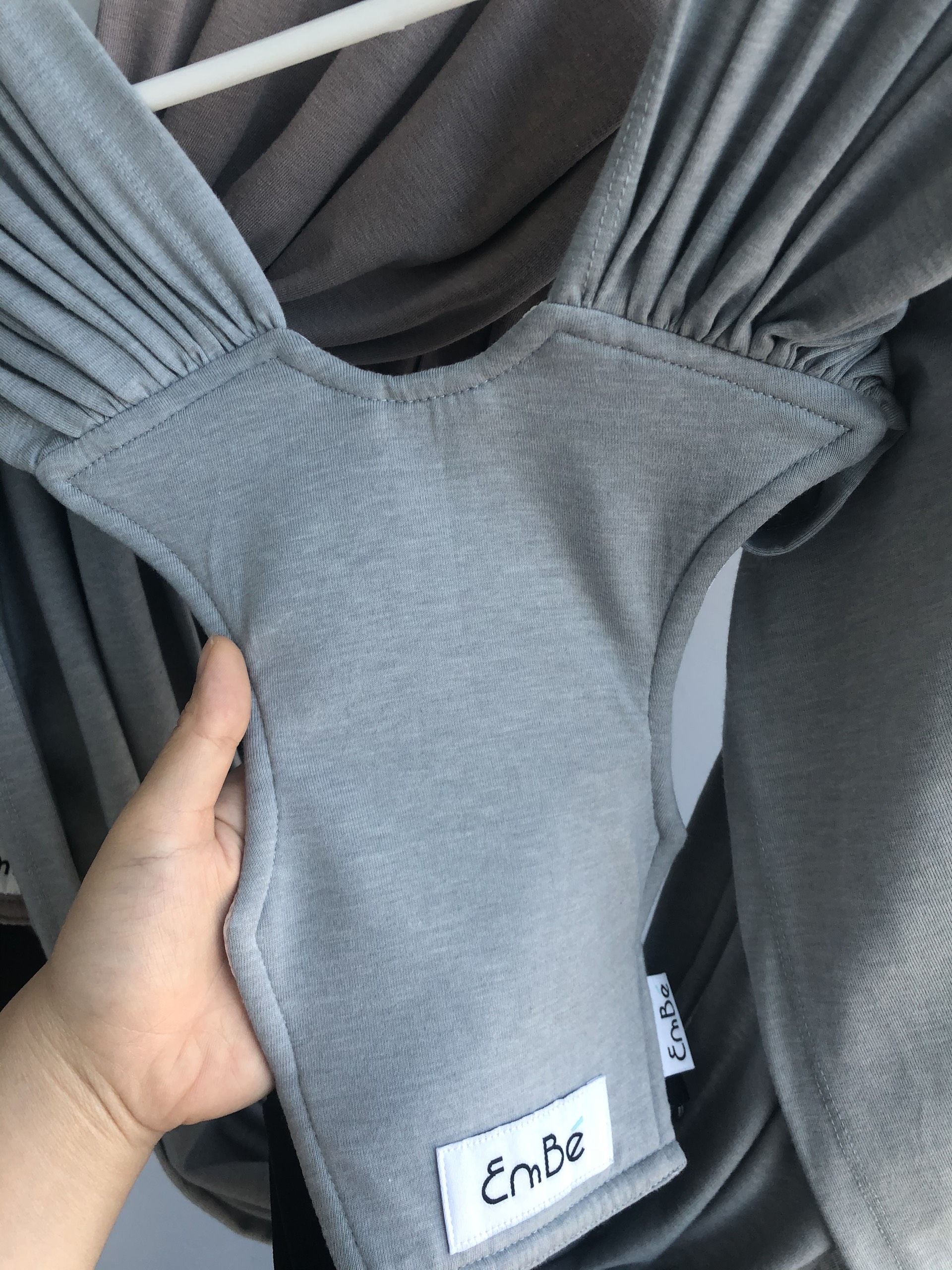 Địu vải EmBé Sling dành cho bé sơ sinh từ 0-24 tháng, dòng FLEX/ FLEX plus có dây tăng đơ để điều chỉnh size
