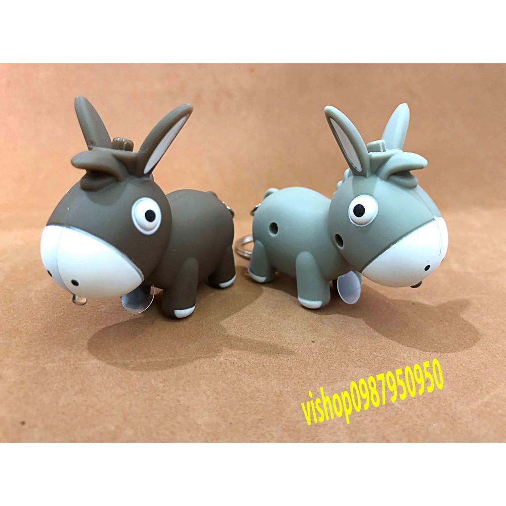 Móc khóa con lừa phát sáng bằng pin mã DPX65 WTiện Dụng