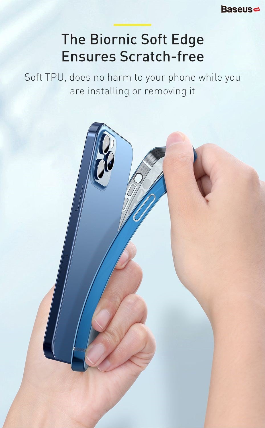 Ốp lưng Silicone dẽo trong suốt viền si màu Baseus Shining Case cho iPhone 12 mini / iPhone 12 / iPhone 12 Pro / iPhone 12 Promax_Hàng Nhập Khẩu