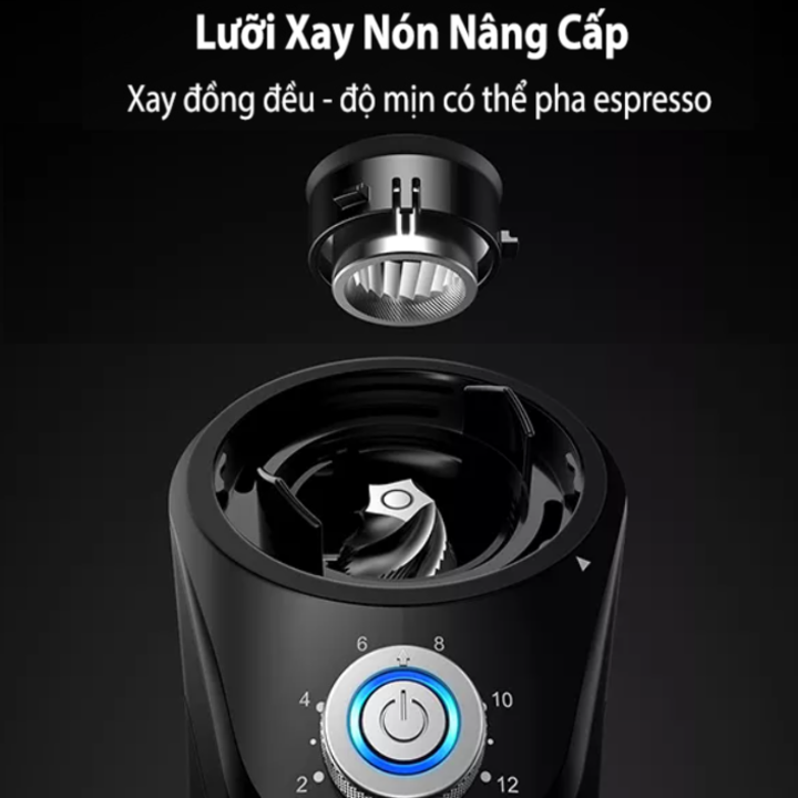 Máy xay hạt cà phê cao cấp Shardor CG845B, công suất 200W - HÀNG NHẬP KHẨU