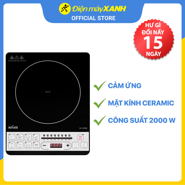 Bếp từ đơn Kiwa KI-122GB - Hàng chính hãng