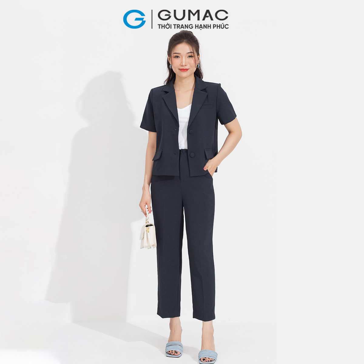 Quần ống suông túi xéo GUMAC QD05074