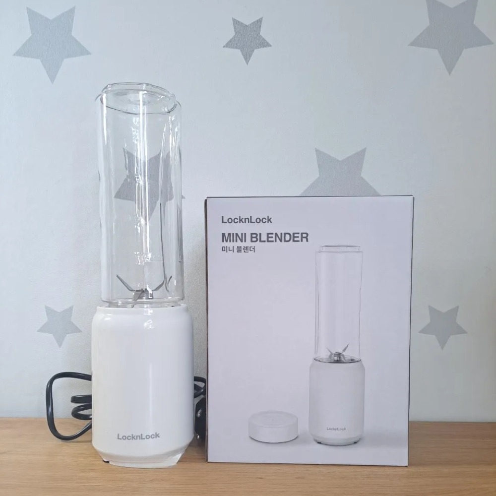 Máy Xay Sinh Tố Mini Blender LocknLock EJM433WHT 150W 280ml, Hàng Chính Hãng, Nhỏ Gọn - JoyMall