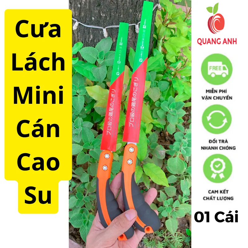 Cưa Lách Mini Cán Cao Su Nhật Bản - Cưa Thép Tỉa Cây - Cưa Cắt Thạch Cao Siêu Sắc