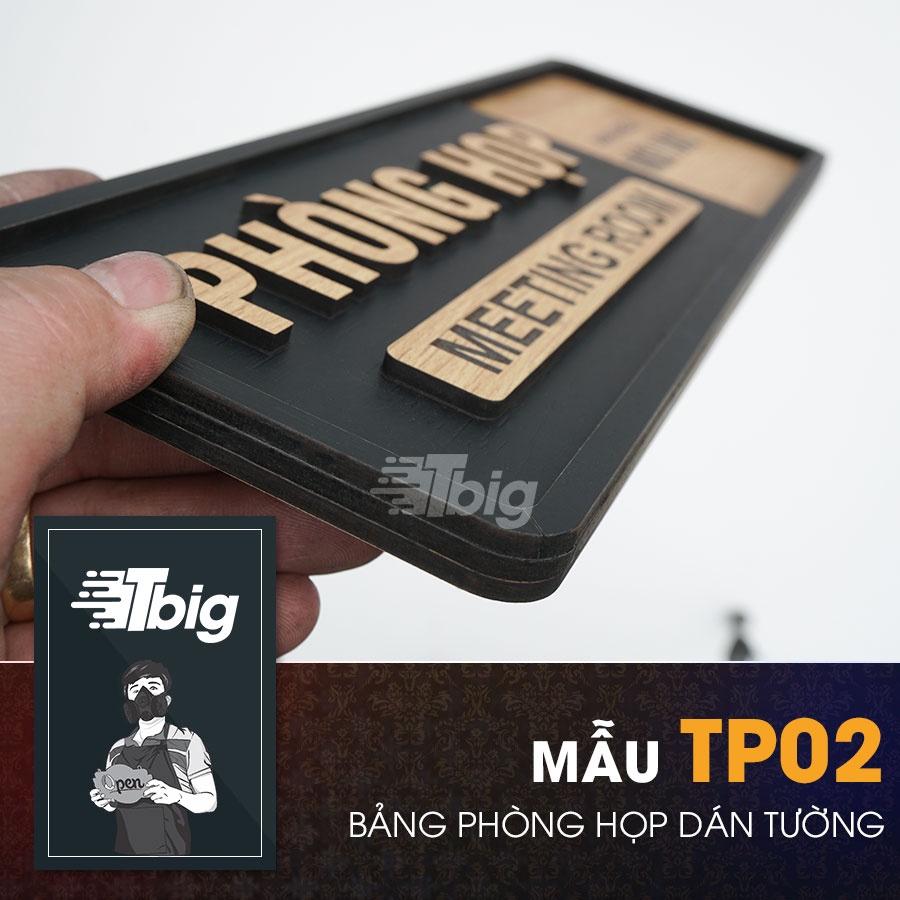 Biển bảng gỗ decor dán cửa Phòng Họp, văn phòng làm việc