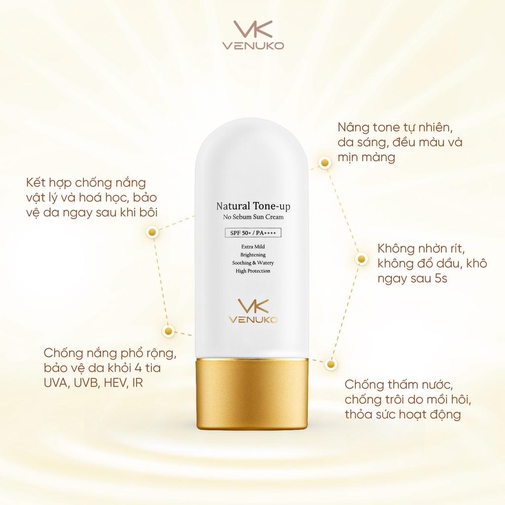 Sửa rửa mặt Venuko 150ml + Tinh chất Exo 50ml + Kem chống nắng Venuko 60ml