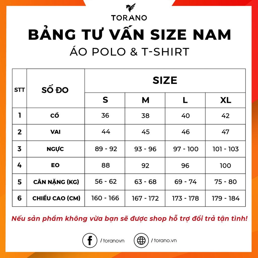 Áo thun polo nam có cổ, tay ngắn TP061 xanh navy TORANO co giãn, form slimfit