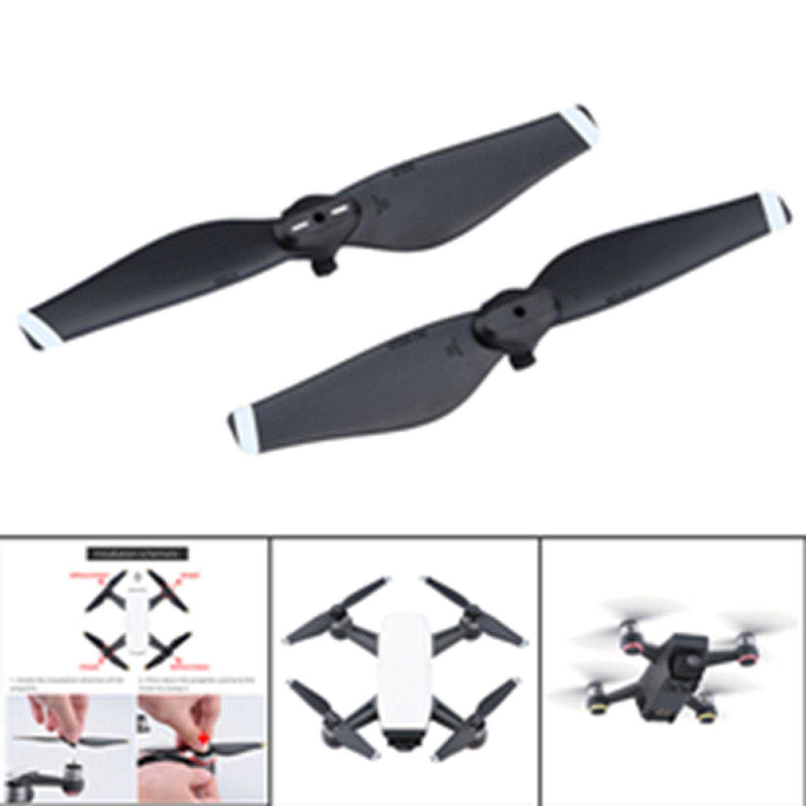 Propellers Parts for  Spark 4732S Drone White Rim 2 Pairs