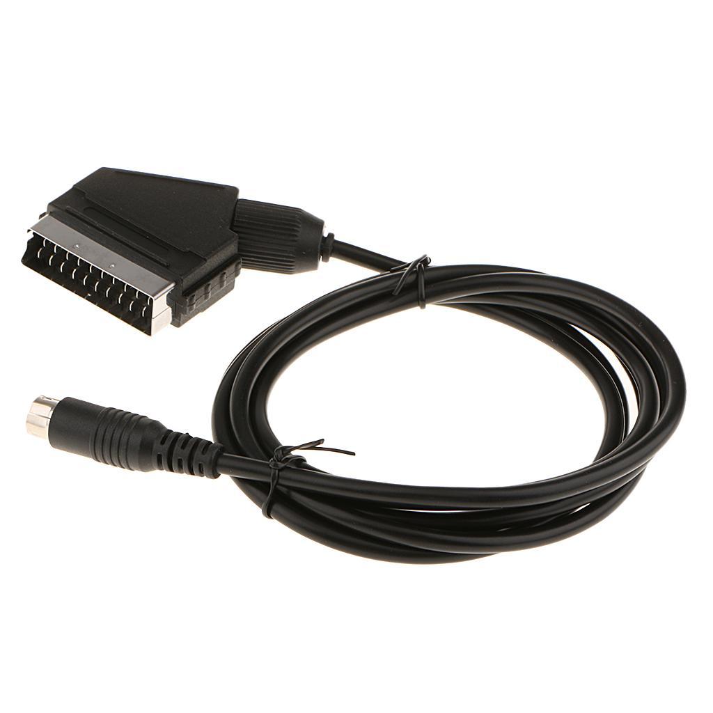 1.8m/6ft RGB AV Cable Stereo TV for Consoles - Black