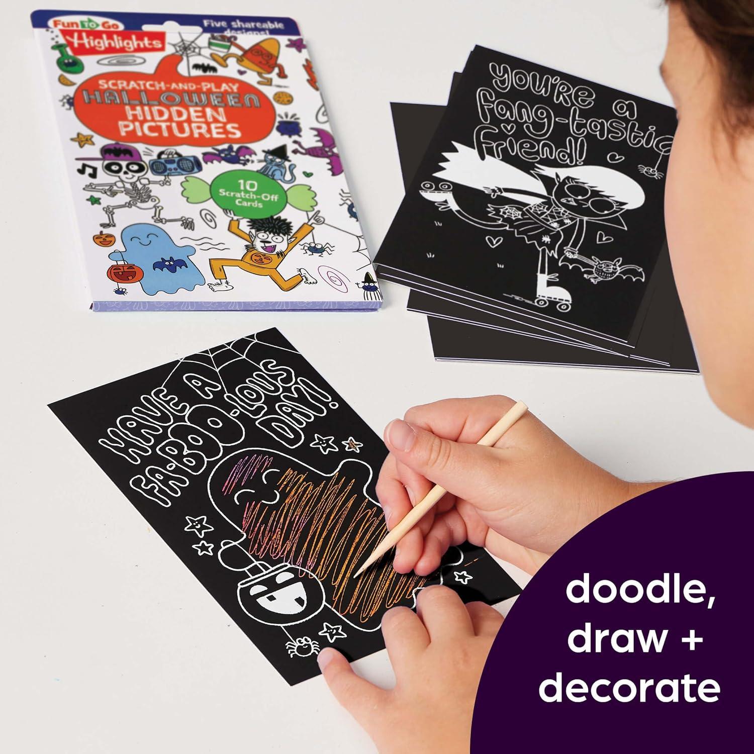 Sách ngoại văn: Scratch-And-Play Halloween Hidden Pictures