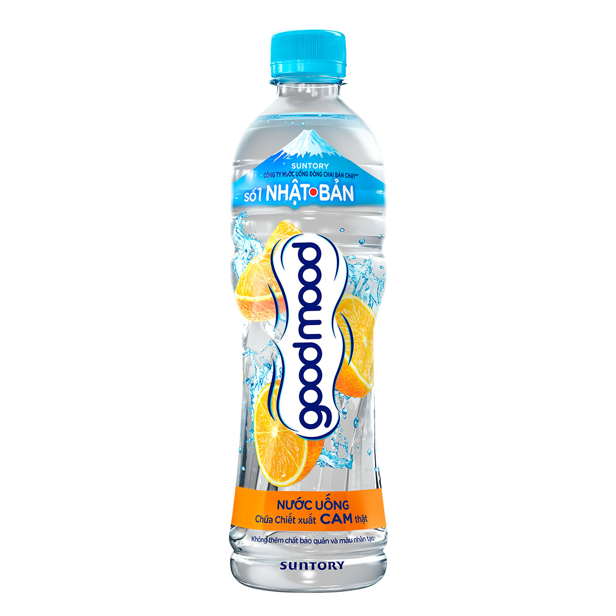 Nước uống Good Mood - 455ml, 6 chai,  vị cam