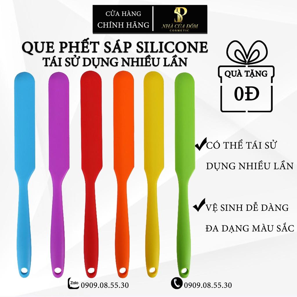 Que Phết Sáp Silicon Siêu Bền, Tái Sử Dụng Nhiều Lần, Dễ dàng vệ sinh, dài 24cm