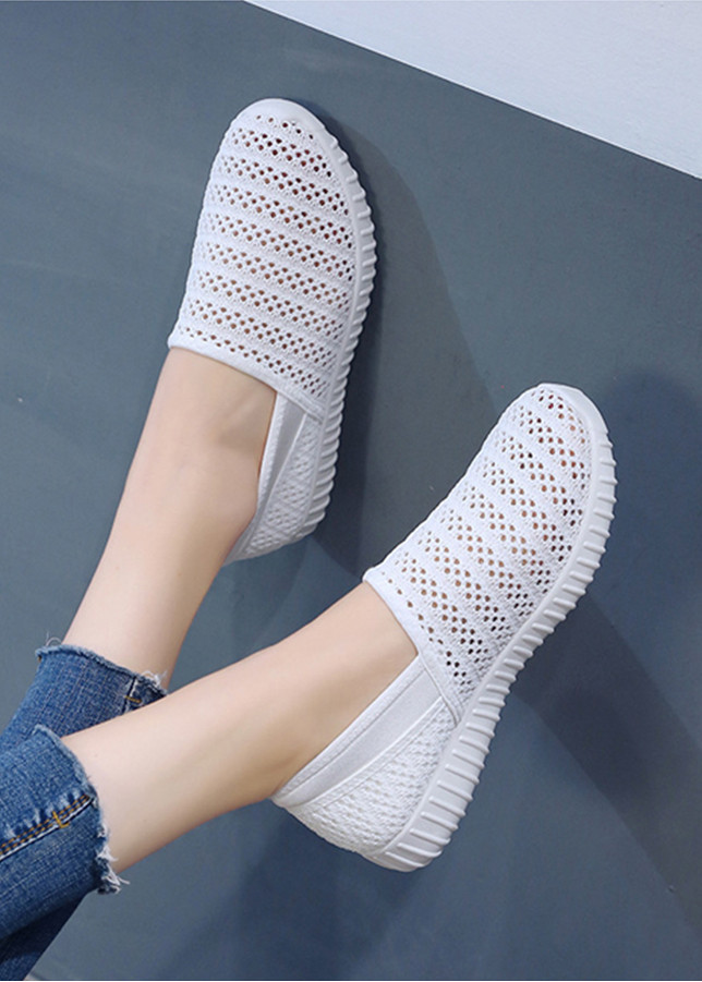 Giày Slip-On Nữ 3Fashion Shop Vải Len Móc Chắc Chắn Lạ Mắt - 3165