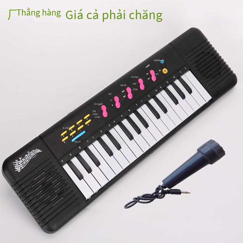Giao hàng nhanh 32 phím đàn piano điện tử trẻ em giáo dục sớm có micro nhạc cụ phòng thu ảnh tặng di động
