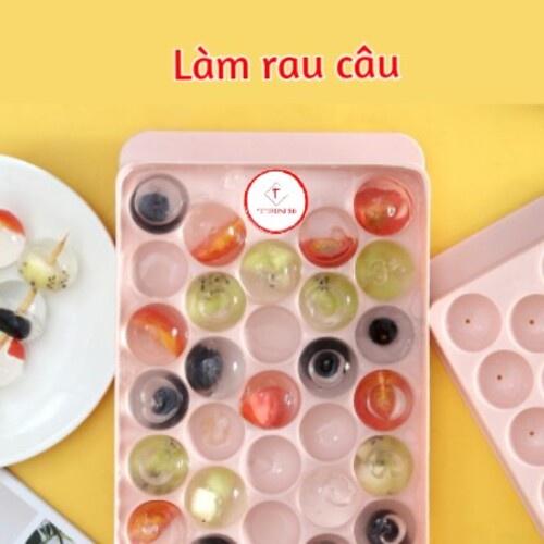 Khay Làm Đá Viên Tròn Nhựa Việt Nhật Cao Cấp An Toàn Cho Sức Khỏe