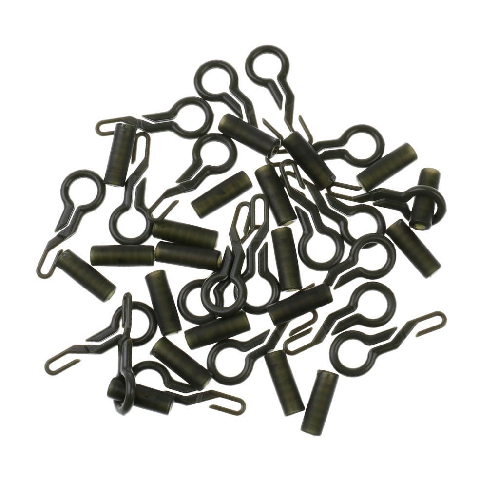 20pcs Back Lead Clips&Tubes for Carp Fishing Carp Fishing Rig Accessory Kit