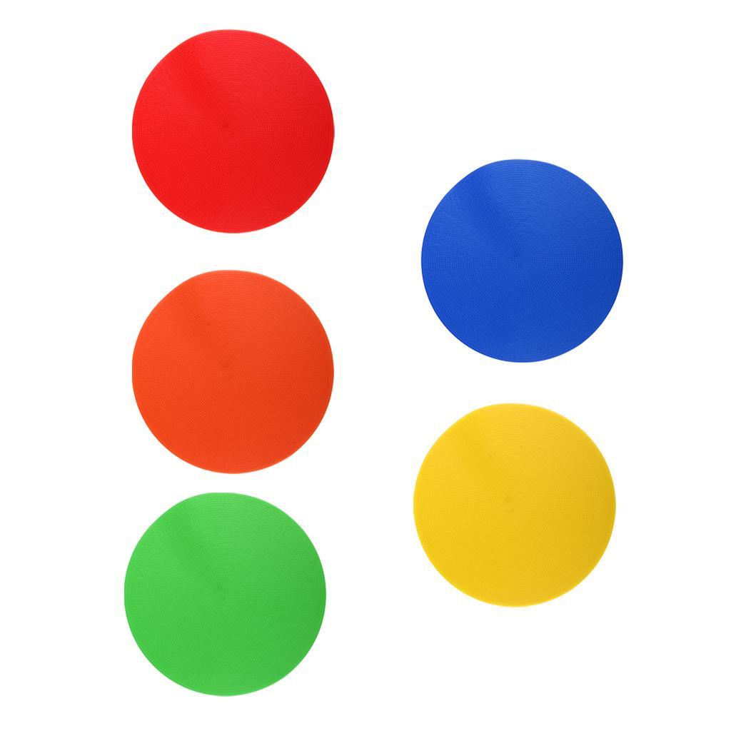 Sports Spot Markers Flat Field Cones Soccer Basketball Floor Spots - Blue