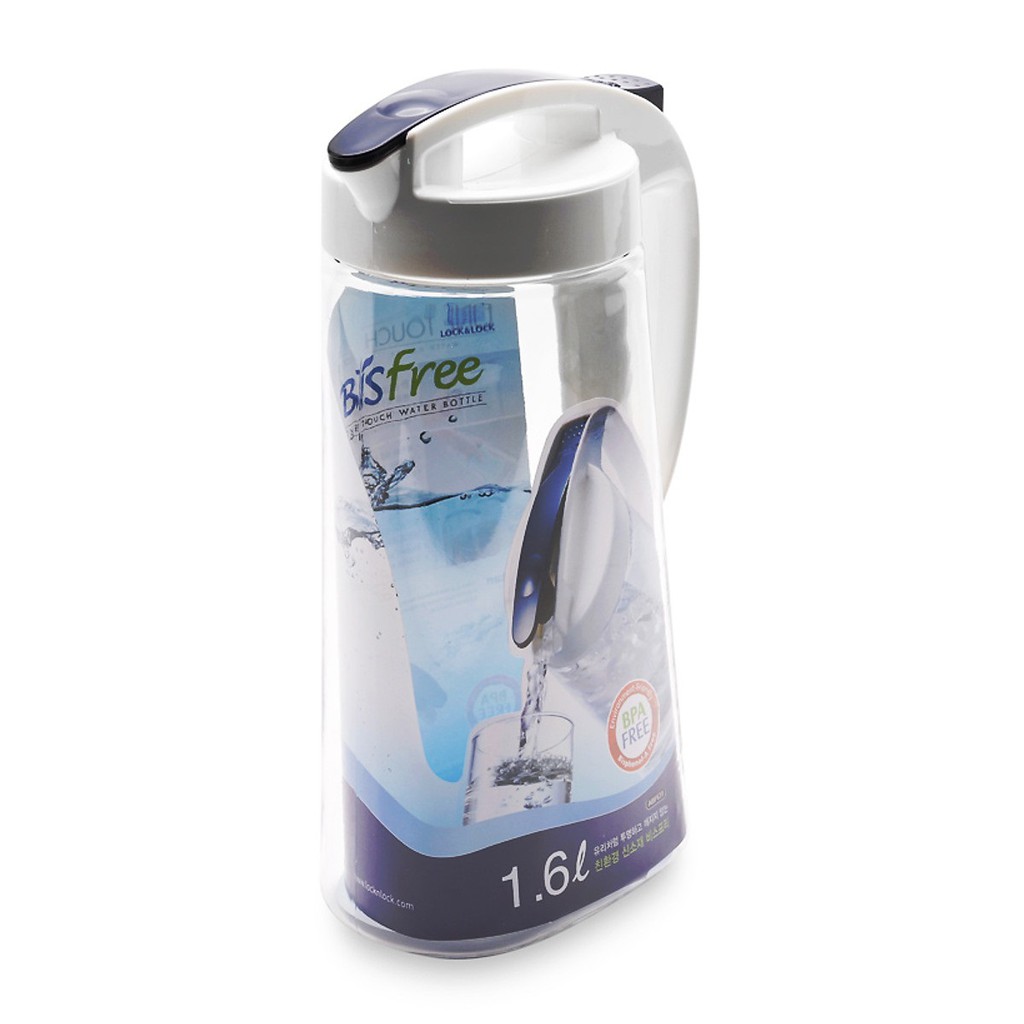 Bình nước nhựa LocknLock One Touch ABF631, ABF632 1.6, 2L, Hàng chính hãng, nhựa PP - JoyMall