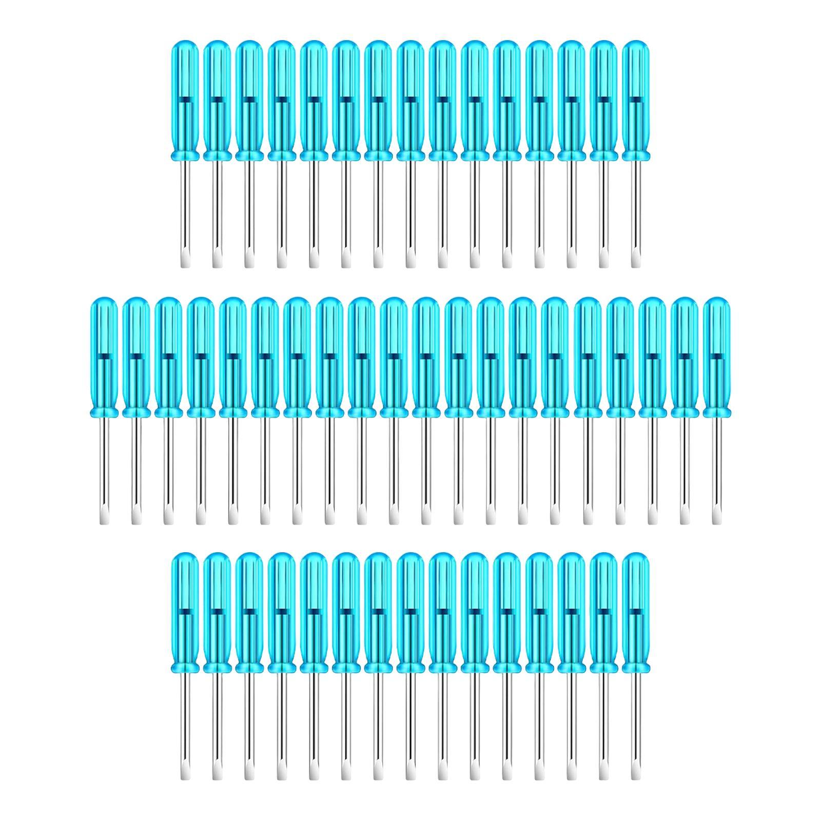 50Pcs 2mm Mini Screwdrivers Set Eyeglass Screwdriver for Toy Repair Sturdy