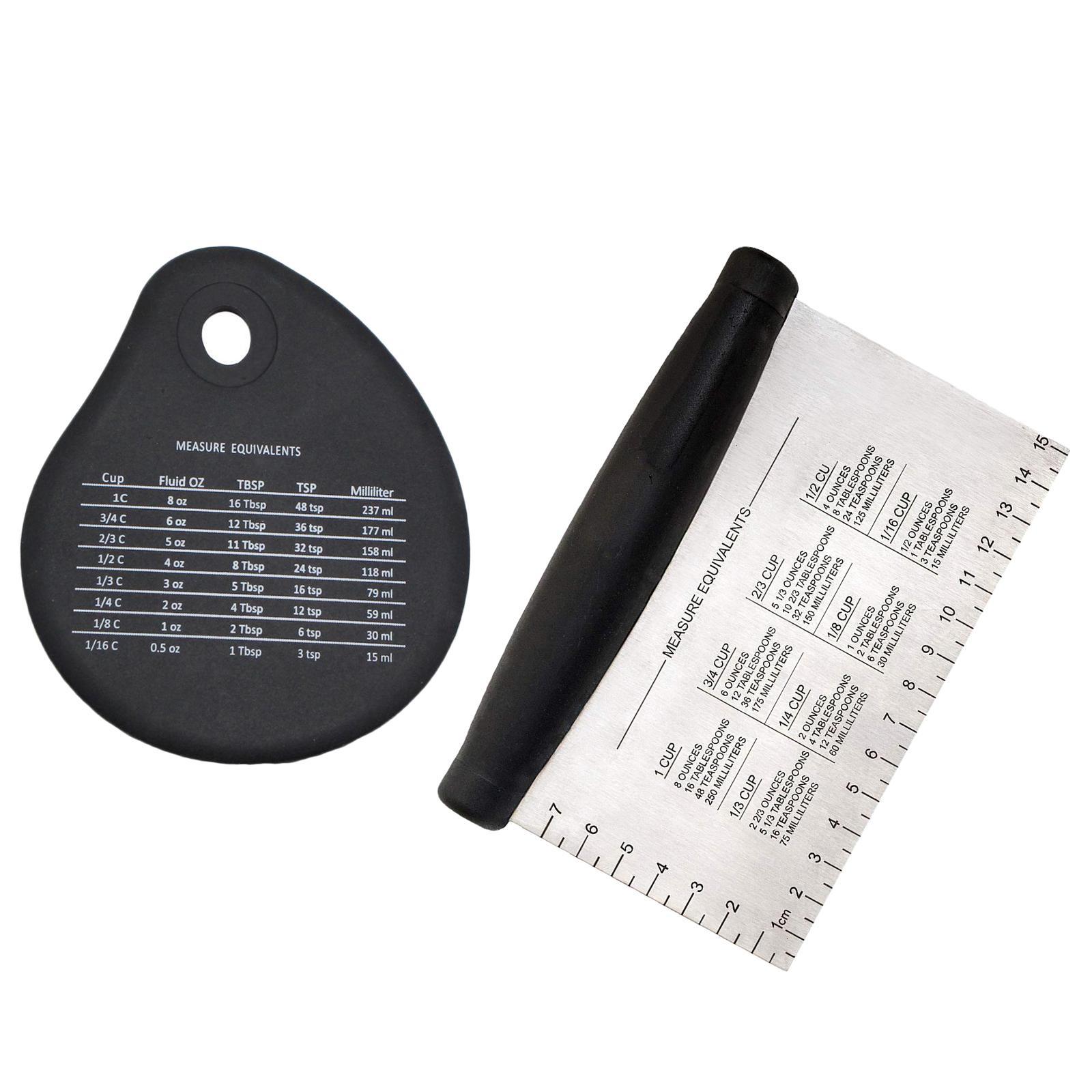 Stainless Steel Bench Scraper Dough Scraper Cutter Food Grade with Bowl Scrapper