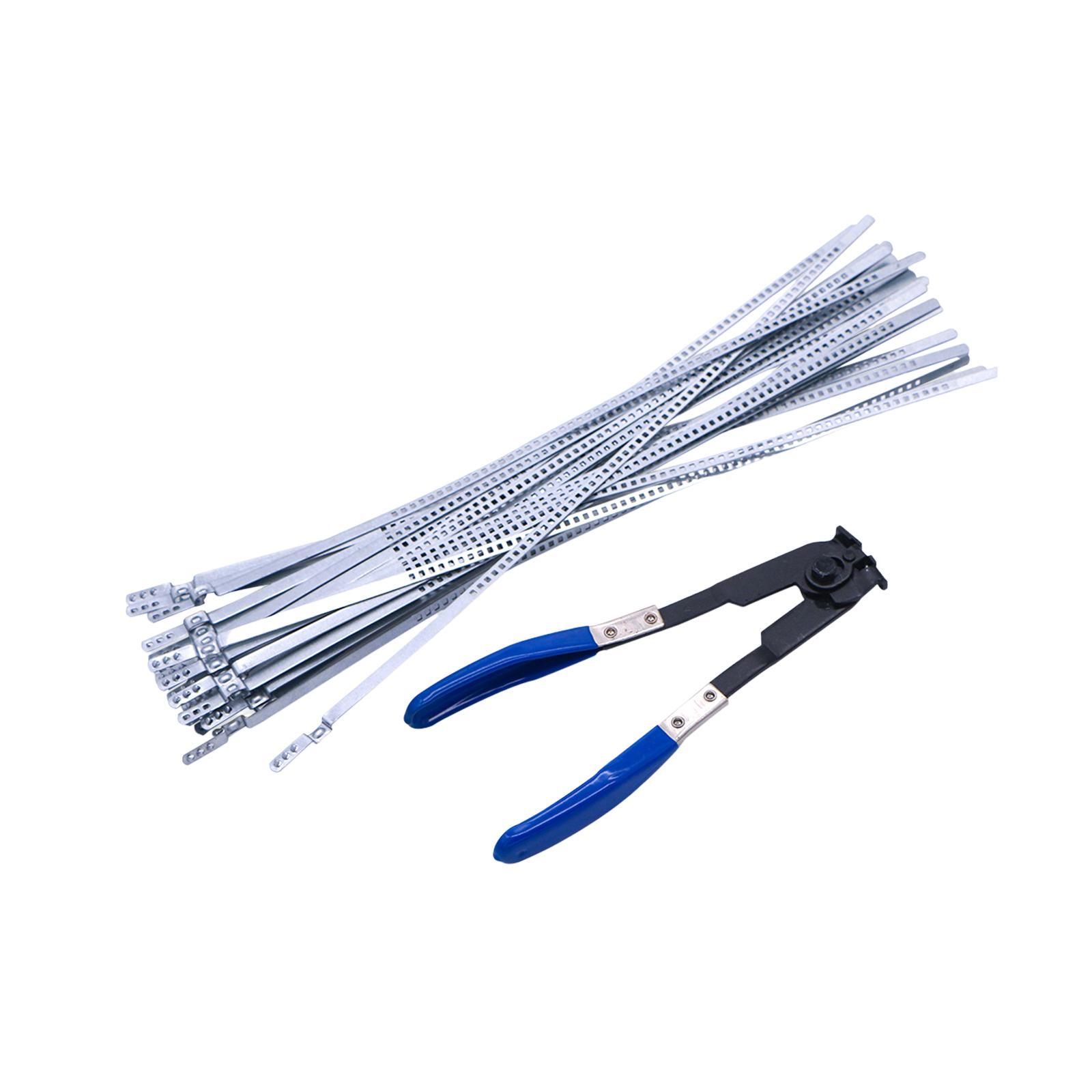 CV Boot Tool with 24 Bands Clamp Cinch Tool Car Easy to Use Portable Durable Water Pipe Crimping Pliers Universal Clamp Pliers Accessories