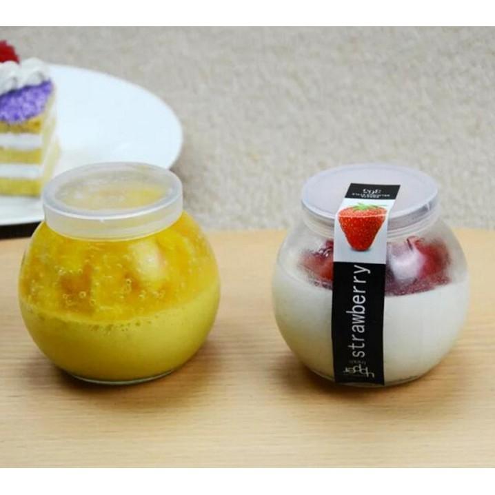 Hũ thủy tinh làm sữa chua quả bóng có nắp 100 ml