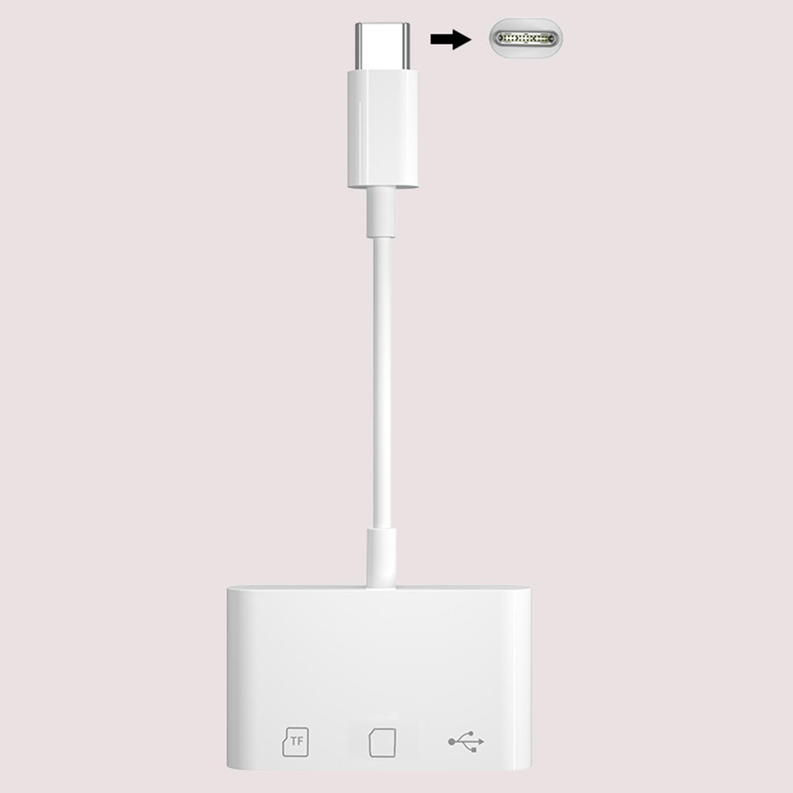 Type C TF Card Reader Hub Camera Reader to USB C Adapter