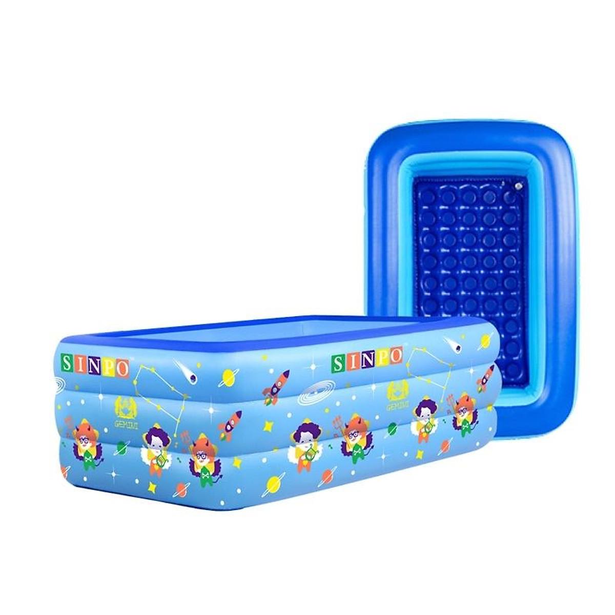 Bể bơi phao bơi cho bé 3 tầng đủ kích cỡ - loại 1m8 3 tầng