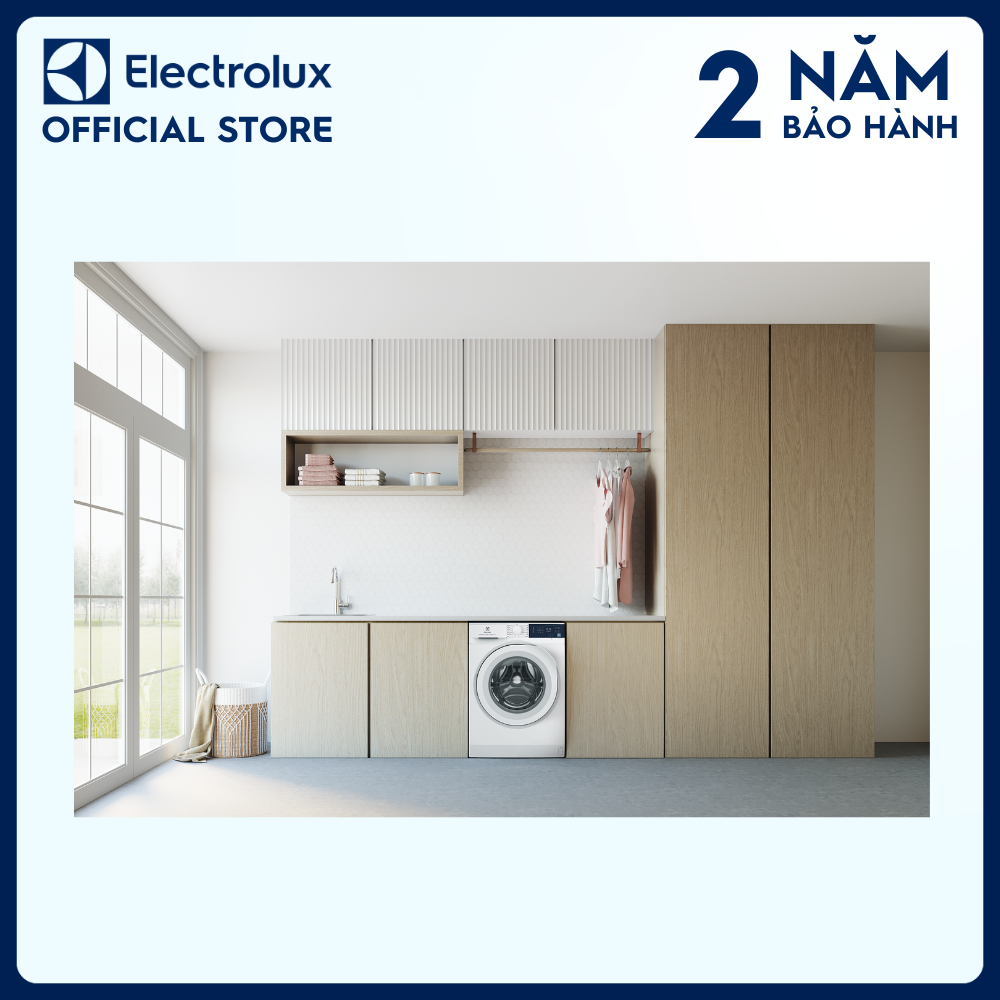 [Free Giao lắp] Máy giặt cửa ngang Electrolux 10kg UltimateCare 300 EWF1024D3WB diệt 99.9% vi khuẩn, giảm dị ứng, Tiết kiệm điện [Hàng chính hãng]