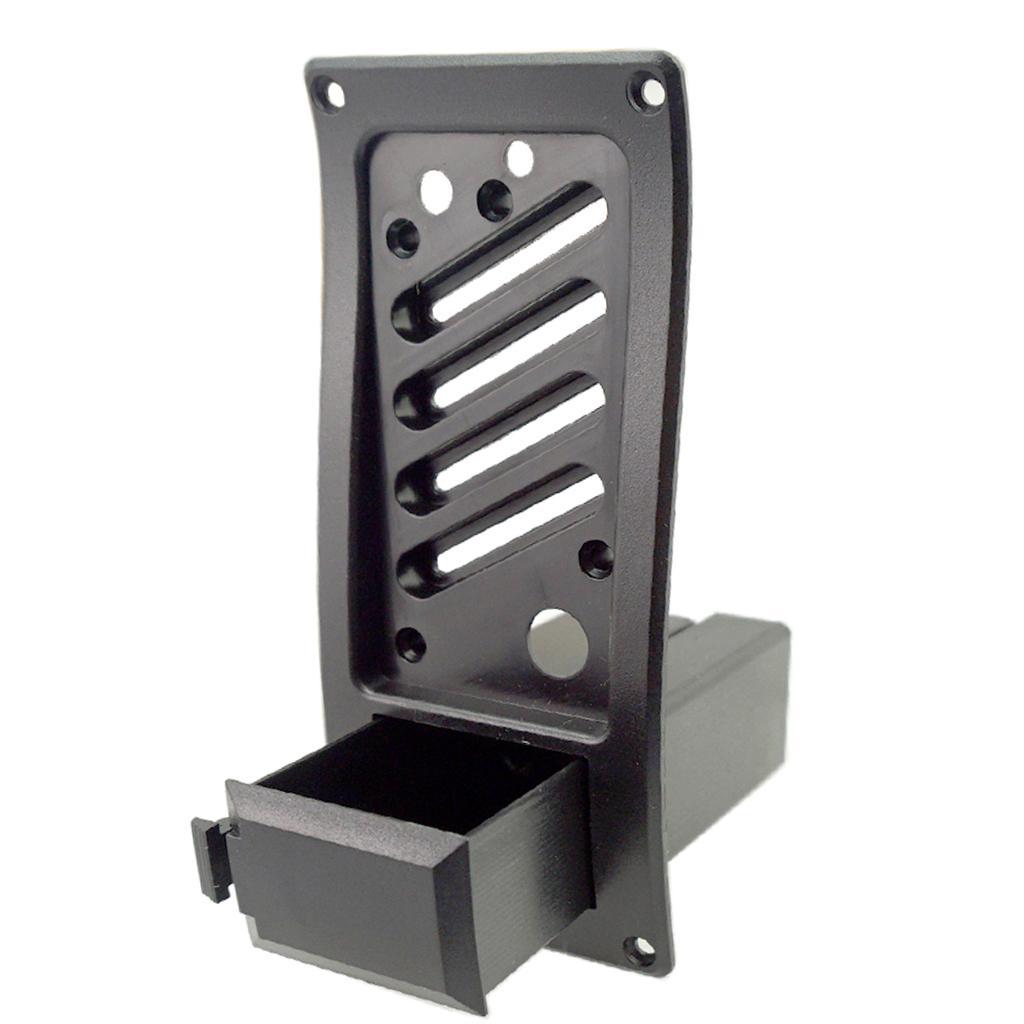 2X Battery Pack Holder Equalizer EQ Piezo Pickup Cover Guitar