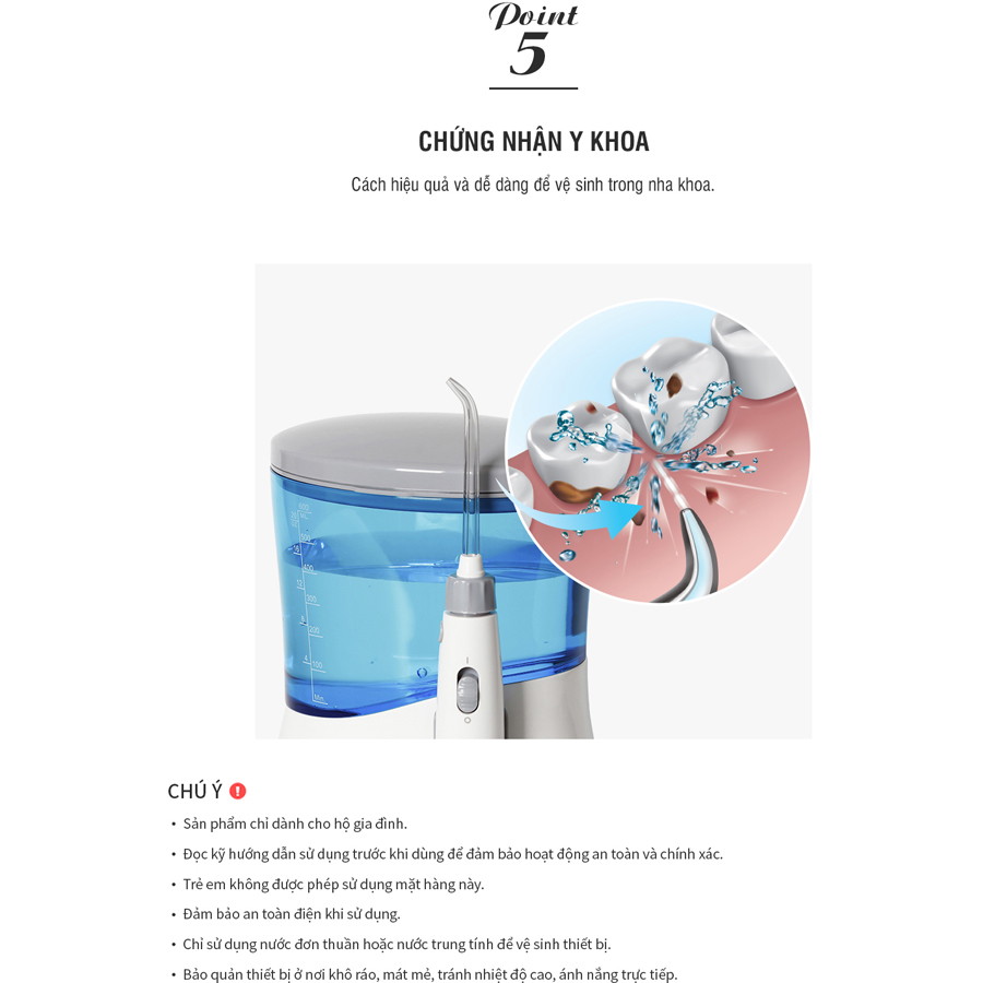 Máy Tăm Nước Lock Lock Oral Irrigator ENR111BLU - Màu Xanh Dương