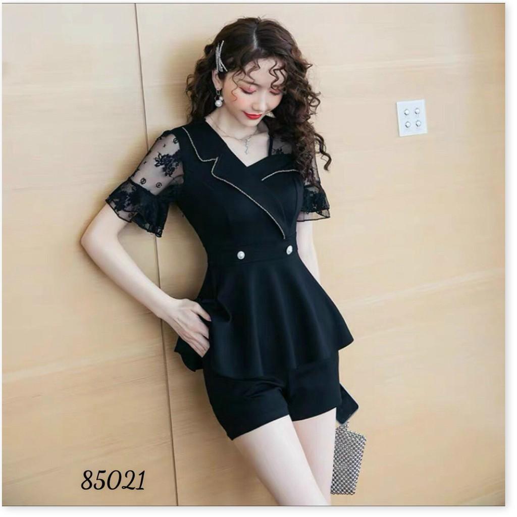 SET VÁY UMI ĐEN PHỐI LƯỚI KIM TUYẾN SANG TRỌNG MẪU MỚI NHẤT HIỆN NAY