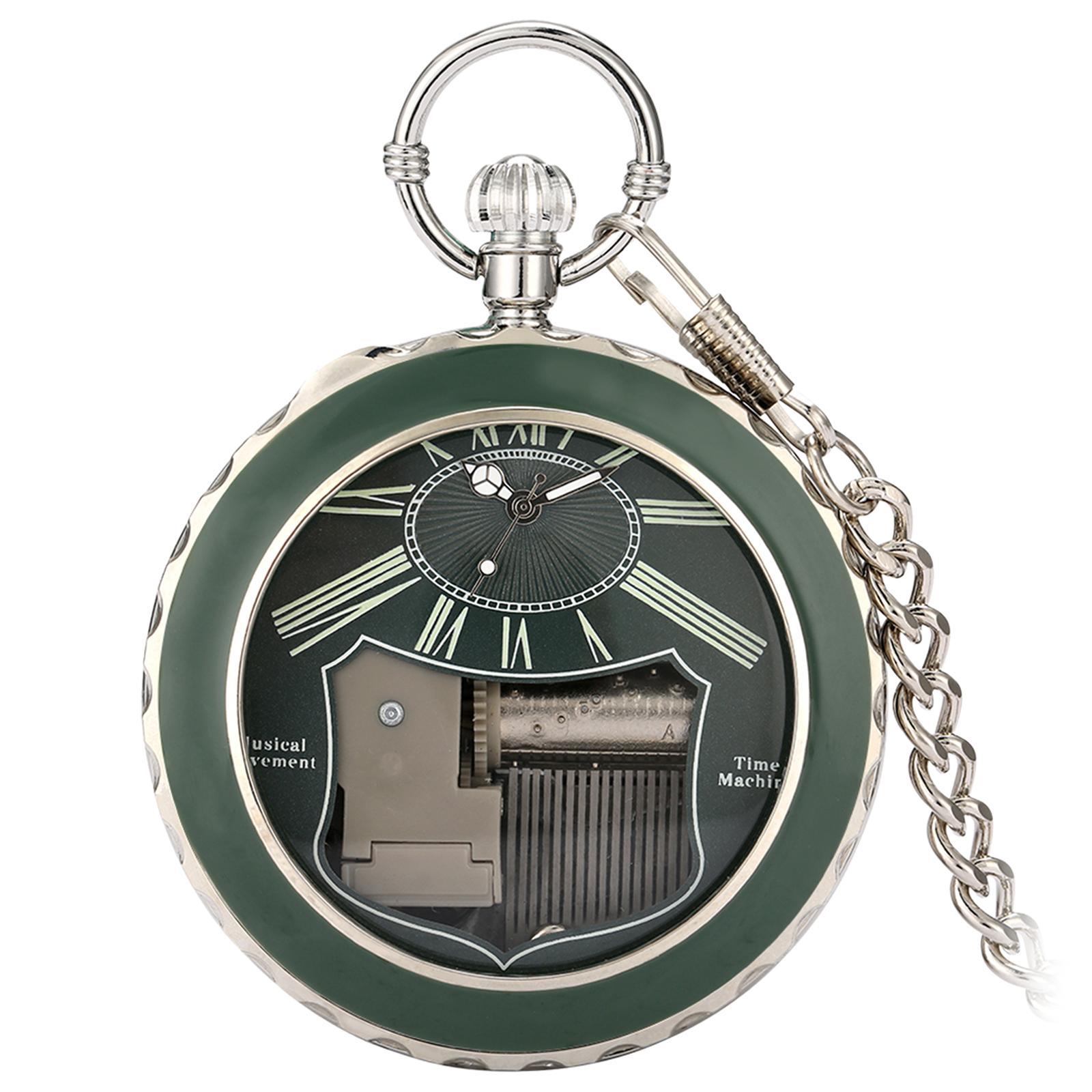 Pocket Watch Musical Movement Retro for Graduation Son