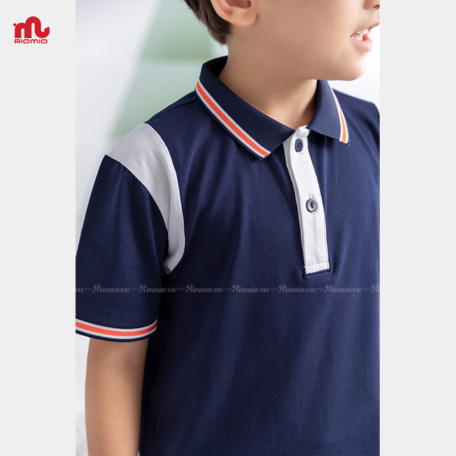 Áo thun Polo bé trai Riomio cotton thoáng mát thấm hút mồ hôi style Hàn Quốc đi học du lịch 5,6,7,8,9,10,11 tuổi RA669