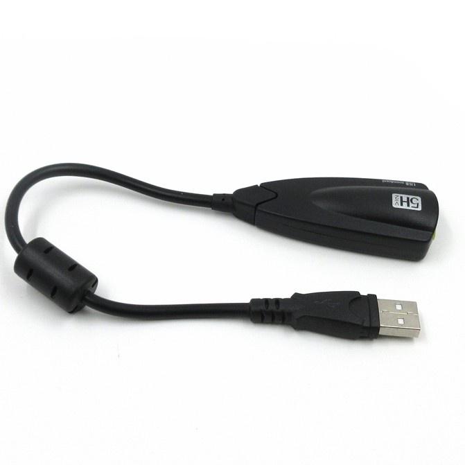 USB âm thanh 5HV2 - chuyển đổi từ cổng USB ra cổng âm thanh 3.5