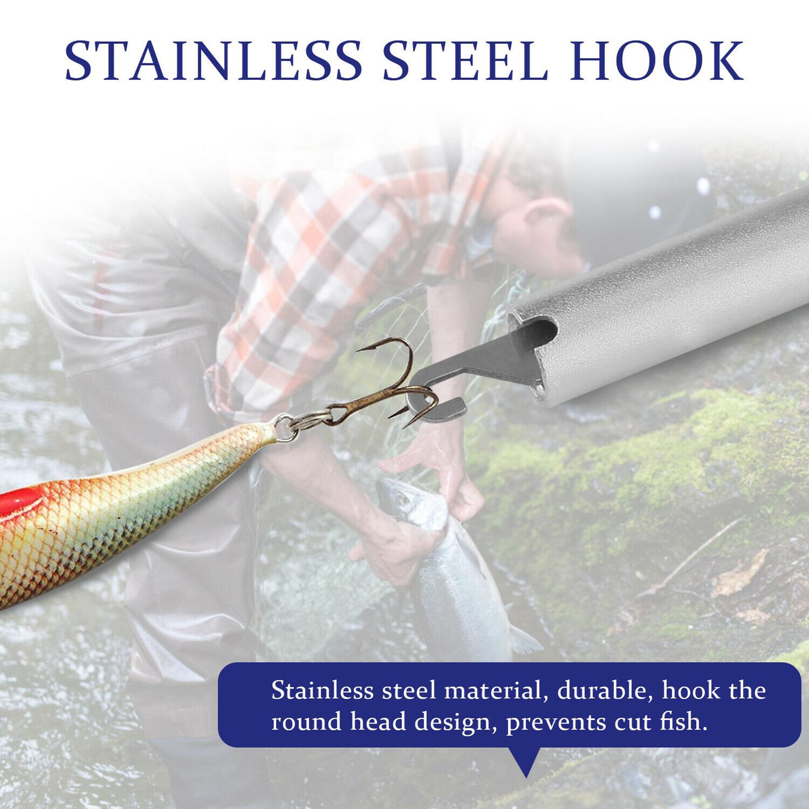 Fish Hook Remover Fishing Tackle Spring-Loaded Handle Saltwater Fishing Hook Extractor Fishing Line Removal Accessories