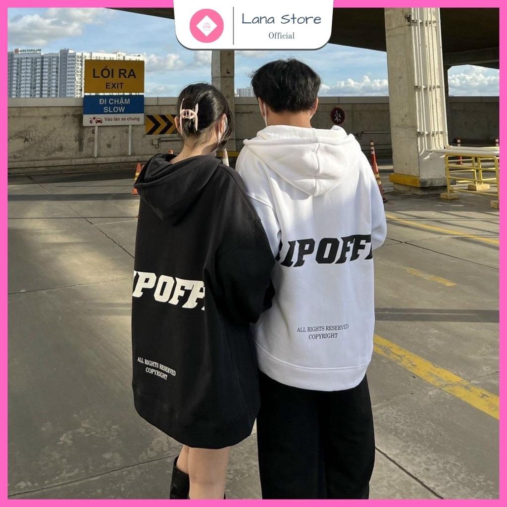 Áo Hoodie Nỉ Bông In RipOff Unisex Nam Nữ Form Rộng